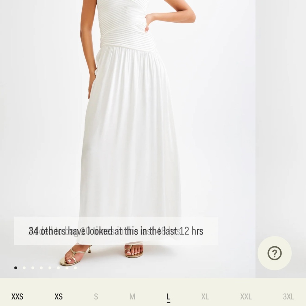 Meshki Ivory Pleated Dress | Jenna one shoulder